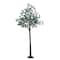6ft. Pre-Lit Artificial Eucalyptus Tree with Warm White LED Lights